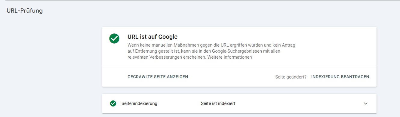 Google Search console Schritt 4