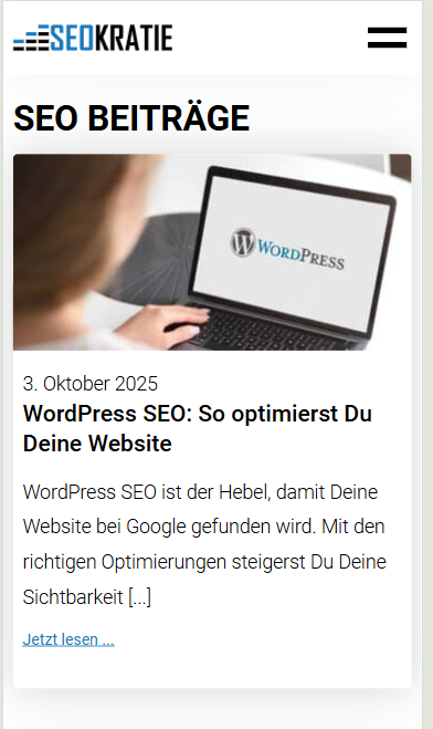 Blog der Firma Seokratie